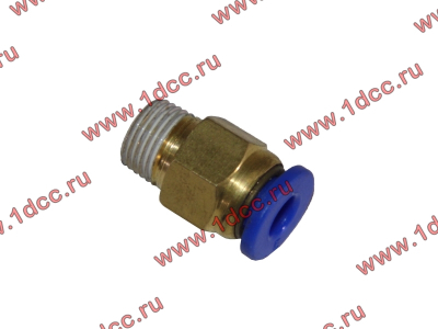 Фитинг (бронза, прямой, П конус 10) d-5 HOWO (ХОВО)  фото 1 Омск